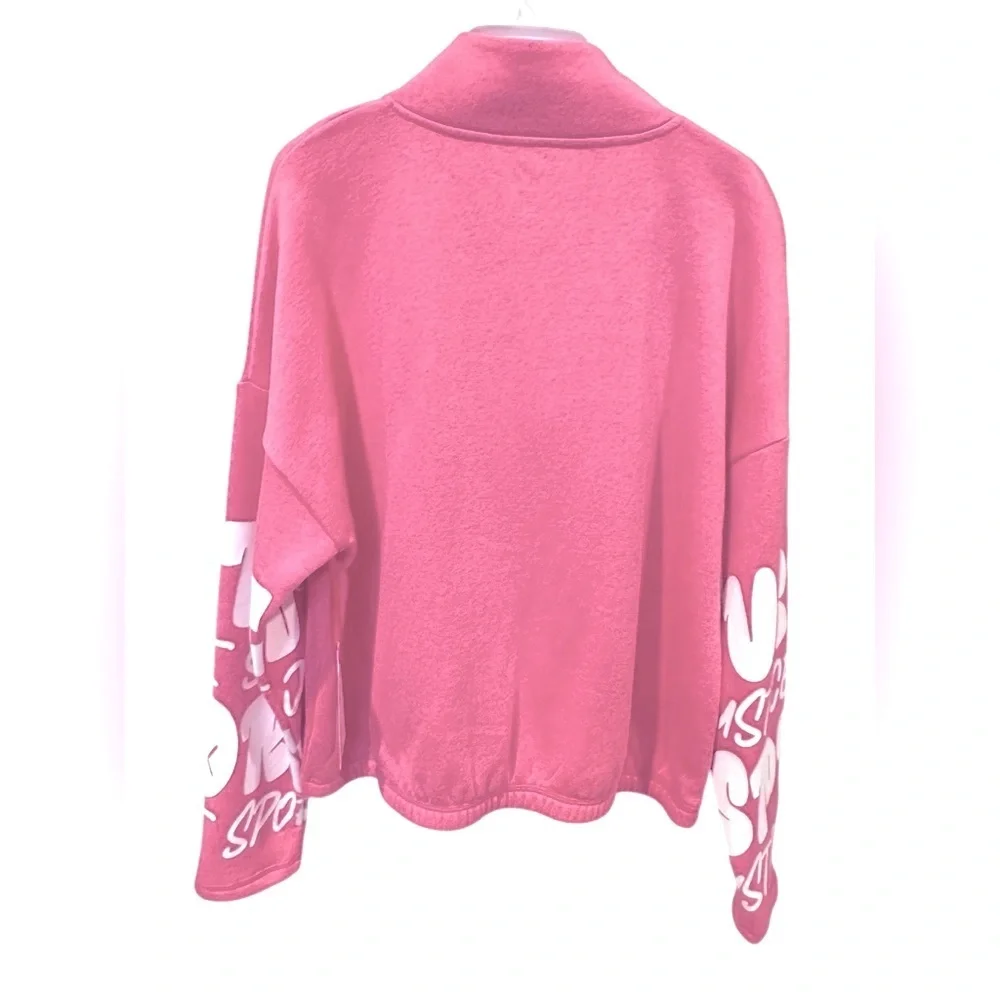 Justice Girls J-Sport Active Full Zip Mock Neck Sweater